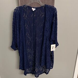 LuLaRoe Navy Lace Cardigan
